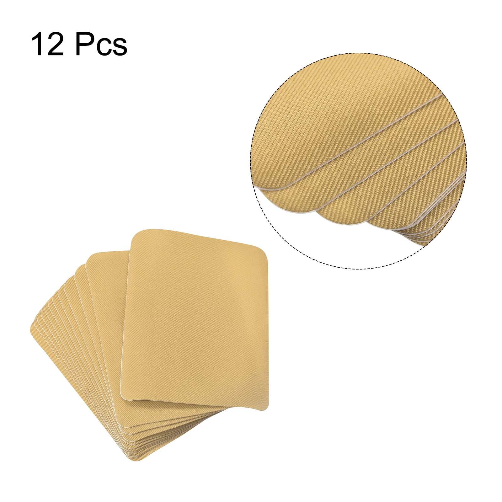 Unique Bargains Fabric Patch Iron-on Patches for Hole Repairing and Decoration Khaki