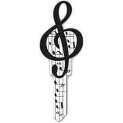5PACK Lucky Line Music Design Decorative House Key, KW11