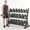 350 lb Set w/3 Tier Rack, variant on 350 lbs Rubber Hex Dumbbell Set with Rack (5-50 lbs) - Home Gym Fitness, Space Saving Strength Training Equipment for Men Women - Build Muscle, Get Fit
