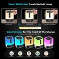 thumbnail image 2 of Hetyre Altavoz Bluetooth con luz nocturna, lámpara de noche con control táctil 5 en 1, cambio multicolor regulable, reloj despertador para dormitorio, las mejores ideas de regalos de cumpleaños para n, 2 of 5