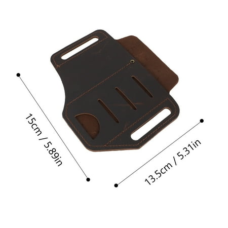 

Leather Sheath for EDC Organizer Belt Loop Leather Multi-tool Holder Pouch