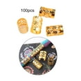 thumbnail image 4 of HILABEE 100 Pieces Dreadlocks Beads Beard Beads Fashion Adjustable Decorative Hair Braid A, 4 of 8