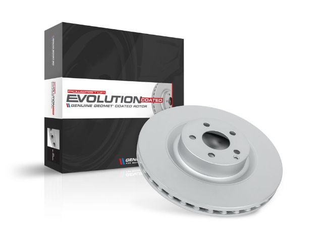 Photo 1 of  2 Power Stop Front One Geomet Coated Brake Rotor and brake pads 