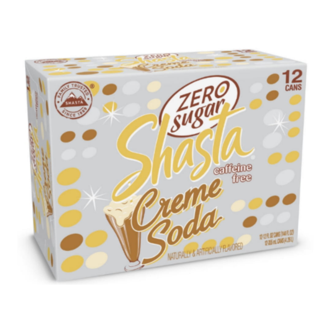 Shasta Zero Sugar Creme Soda - 24 Cans