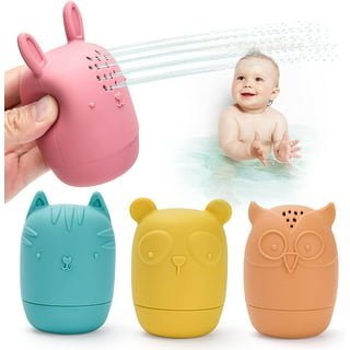 tonberless Mold Free Farm Animals Baby Bath Toys for Toddler 1-3, No Hole No Mold Bathtub Pool Toys for 1 2 3 Year Old Boy Girl Gifts, T