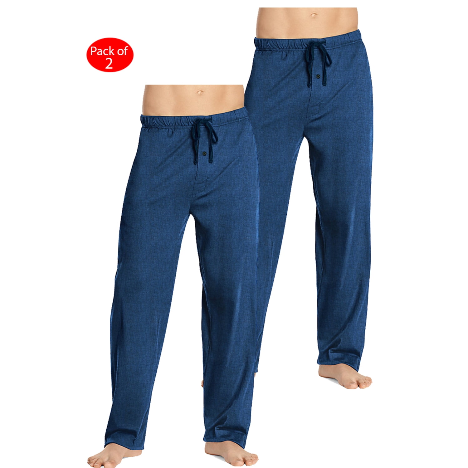 Hanes - Hanes Men's Woven Pants, Color: Denim, Size: L --- PACK OF 2 ...