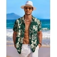 thumbnail image 4 of COOFANDY Men's Short Sleeve Button Down Shirts Wrinkle Free Hawaiian Shirts for Men, 4 of 6