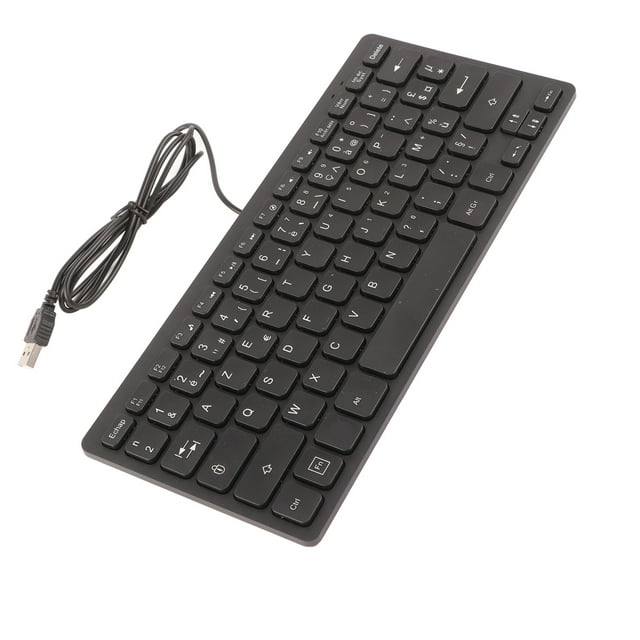 Computer Keyboards Ergonomic Design UltraThin Mini Durable Wired 78 Keys Mechanical Keyboard for PC Laptops Cyrillic Keyboard
