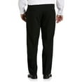 thumbnail image 2 of Perfect Fit Waist-Relaxer Flat-Front Suit Pants Black 42 x 32, 2 of 5