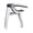 Silver, variant on Riousery 4-in-1 Silver Guitar Capo Quick Change Trigger Capo with String Cutter, Pick Holder and Bridge Pin Puller for Acoustic Electric Guitars, Ukulele, Bass, Zinc Alloy
