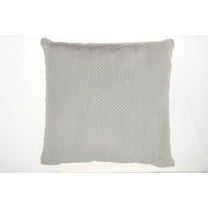 Nourison Fur Lt Grey Decorative Throw Pillow , 1'10" x 1'10"