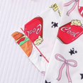 thumbnail image 6 of XIAONU Women's Burger Fries Soda Print Pajama Set Loose Short Sleeve Notched Collar Sleep Set Soft Fun Sleep Pajamas, 6 of 7