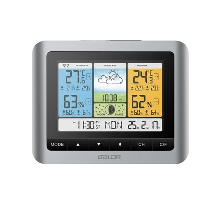 Baldr wireless digital weather station with moon (Best Electronic Weather Station)