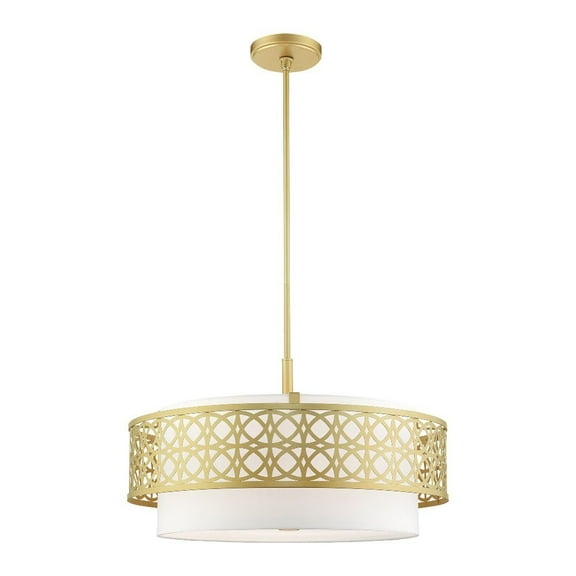 Livex Lighting - Calinda - 5 Light Pendant in Glam Style - 24.75 Inches wide by
