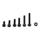 thumbnail image 1 of Eddwiin 250pcs M3 Perno de Tornillos hexagonales de Acero de aleación Negro con Surtido de Tuercas hexagonales(A款：杯头), 1 of 8