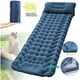 thumbnail image 1 of Colchoneta inflable para acampar, 9 cm de grosor, ultraligera, con almohada, autoinflable, impermeable y plegable, 196 x 68 cm, 1 of 6