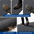 thumbnail image 3 of WANLISELL 4 x 10 ft Commercial Rug, Non-Slip Utility Rug with Rubber Backing, Heavy Duty Large Entrance Doormat for Indoor Outdoor High Traffic Areas, Gray, 3 of 13