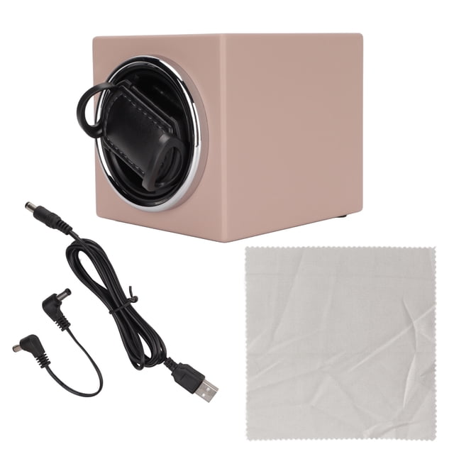 Enrollador de reloj con pintura mate, funcionamiento silencioso, almohada ajustable, caja de reloj automática con Base giratoria para relojes automáticos