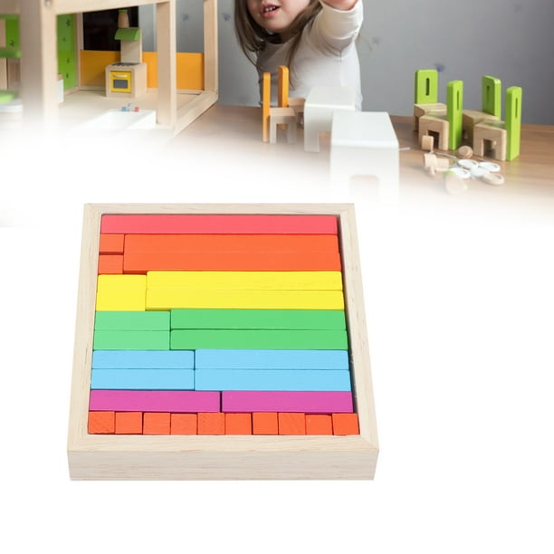 100 Pièces Bâtons De Comptage Bois Colorés Pour Apprentissage Des