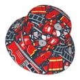 thumbnail image 3 of Naloa Fire Sign Reflective Double-Sided Bucket Hat, Sun Hat, Soft and Breathable for Gardening, Beaching, Camping, Hiking, Fishing, 3 of 9
