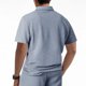 thumbnail image 4 of pstuiky camisetas camisas para hombre, Camiseta informal de verano para hombre, de color liso, con mangas cortas, cremallera y solapa camisetas de hombre xxl, 4 of 7