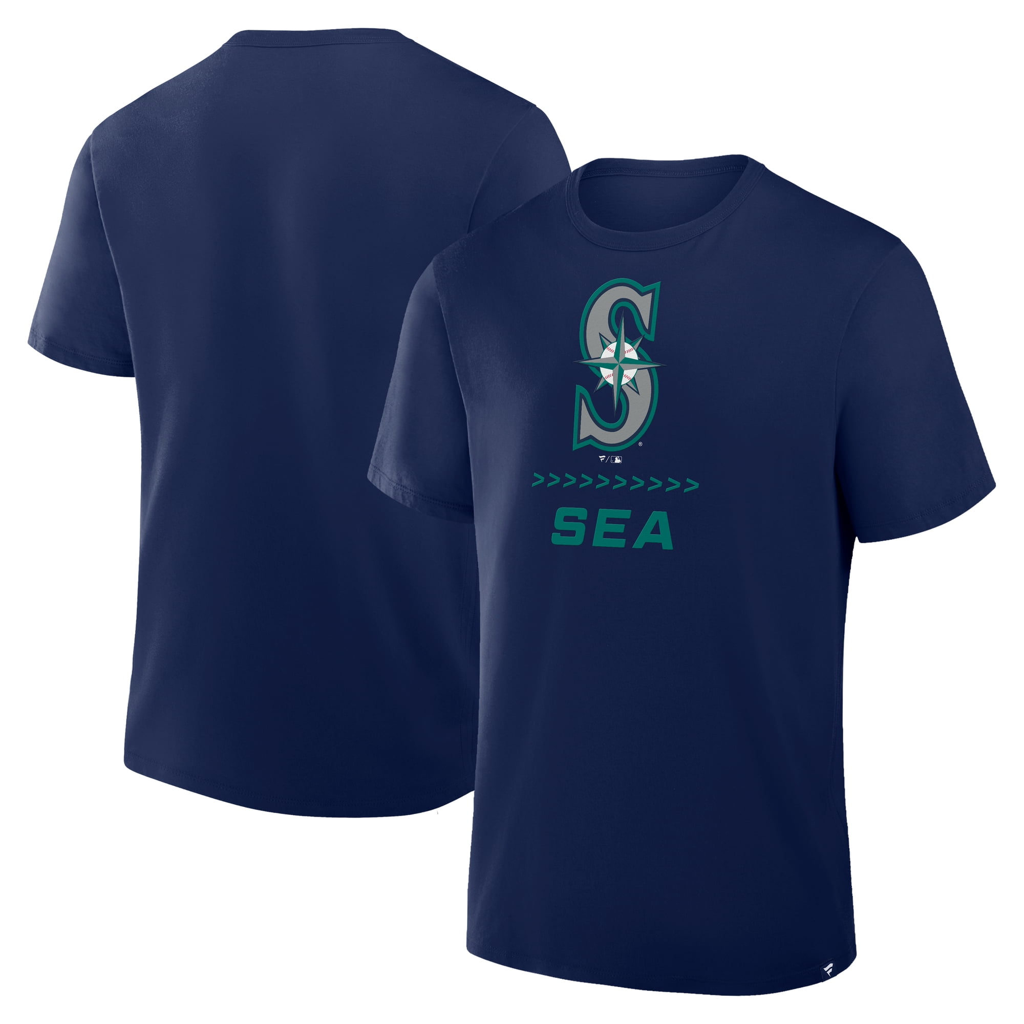 Men's Nike Navy Seattle Mariners Logo Local Team T-Shirt - Walmart.com