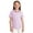 #01-Light Purple, variant on Girls Polo Shirts Golf Tennis School Uniform Short Sleeve T Shirts V-Neck Collared Quick Dry Tops
