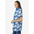 thumbnail image 3 of Woman Within Plus Size Perfect Printed Short-Sleeve Polo Shirt, 3 of 5