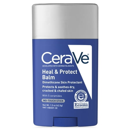 CeraVe Heal & Protect Balm, No-Touch Stick, Protects and Soothes Dry, Cracked & Chafed Skin 1.5 (Best Chafing Cream For Runners)