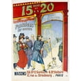 thumbnail image 2 of Philippe Chapellier 14x18 Gold Ornate Wood Frame and Double Matted Museum Art Print Titled - Maisons Des 15,, 20 Custom Pants (1896), 2 of 4