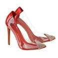 thumbnail image 4 of XY London Womens Kaz Patent Stiletto Heel Court Shoes, 4 of 4