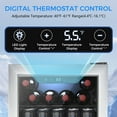 thumbnail image 5 of KNDKO 12 Bottle 48 Can Beverage Refrigerator - 1.3 Cu.Ft. Mini Fridge Cooler, Wine Cooler for Home/Office, 5 of 9