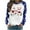 Blue, variant on Women Fall Clothes Long Sleeve Round Neck Pullover Sweatshirt with Christmas Wine Glass Print Top Red Raglan Sleeve Shirt My Items