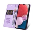 thumbnail image 4 of Wallet Case for Samsung Galaxy A14 5G, Business Style PU Leather Magnetic Adsorption Flip Folio Cover with Kickstand Card Slots Cash Holder Soft Silicone Shockproof Protective Case,Purple, 4 of 9