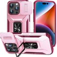 thumbnail image 1 of Funda para GANGXUN iPhone 15 Pro Max - Soporte metálico, Función magnética, Rosa, 1 of 6