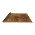 thumbnail image 2 of Ahgly Company Indoor Square Abstract Brown Modern Area Rugs, 8' Square, 2 of 4