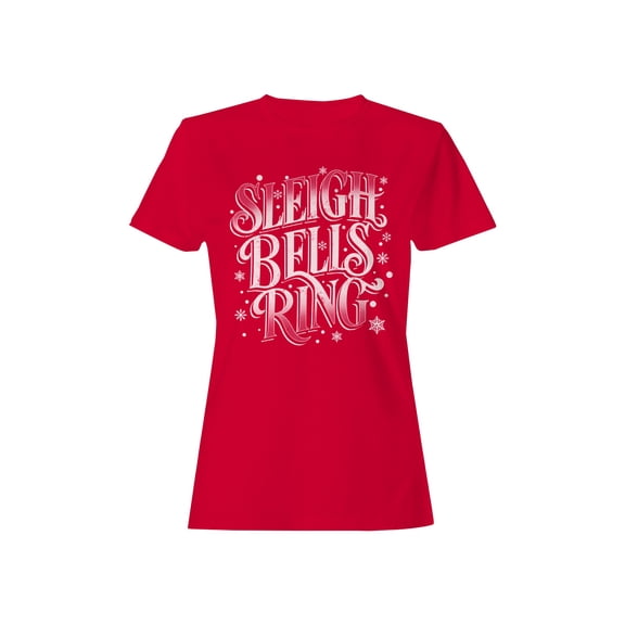 Sleigh Bells Ring Festive Design Women's T-shirt