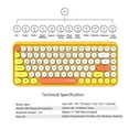 thumbnail image 2 of Clavier Sans Fil Bt 308i 84 Touches Clavier de Bureau Sans Fil avec Distance de Transmission Sans Fil de 10m, 2 of 5