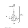 thumbnail image 2 of 20348DWAR Maxim Lighting Basque - 8 Light Chandelier-36 Inches Tall and 32 Inches Wide     -Traditional Installation, 2 of 5