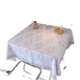 thumbnail image 3 of Waterproof Rectangle Square PVC Tablecloth Oil Proof Spill Proof Table Cloth, Wipe Clean Table Cover for Dining Table, Camping,Beiside Table, 3 of 5