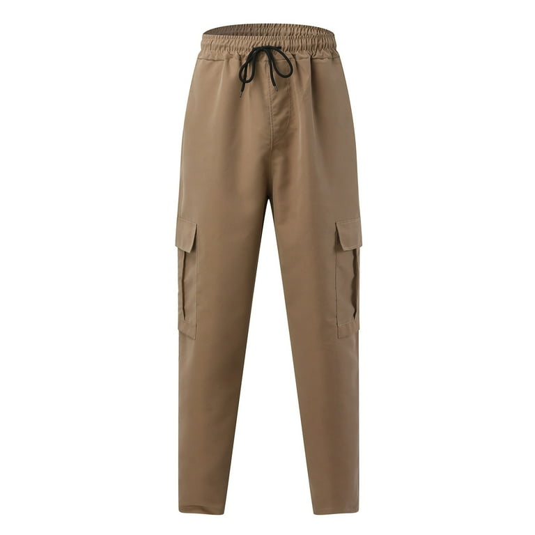 ZIZOCWA Men Outdoor Cargo Pants Lightweight Drawstring Waist ZIZOCWA Men Outdoor Cargo Pants Lightweight Drawstring Waist