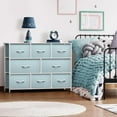 thumbnail image 3 of Sorbus Dresser with 8 Fabric Bins Drawers - Kids Furniture Storage Chest for Clothing Toys Organization, Bedroom, Closet (Aqua), 3 of 7