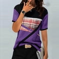 thumbnail image 2 of LYXSSBYX Womens T Shirts Graphic Tees Trendy Women's Casual Geometry Printed T-Shirt Short Sleeve Blouse Round Neck Casual Tops, 2 of 3