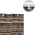 thumbnail image 5 of Coolnut Shower Curtain for Bathroom Waterproof Fabric, Mexican Serape Leopard Stripes Shower Curtains Bathtub Curtain with 12 Hooks, 60 x 72 Inch for Bath Hotel Room Home Decor, 5 of 6