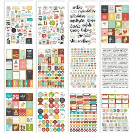 UPC: 0816502021807 | Carpe Diem Recipe A5 Stickers 12/Pkg