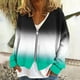 thumbnail image 1 of Chaqueta y abrigo informal de manga larga sin capucha para mujer, cárdigan cálido de moda con cremallera, chaqueta con cuello en V y manga larga, blusa para mujer, 1 of 5