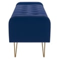thumbnail image 5 of Modern Velvet & Metal Storage Ottoman/Bench, 5 of 5