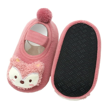 

Baby Soft Leather Shoes Baby 6 Months Shoes Children Toddler Shoes Autumn And Winter Boys And Girls Floor Socks Non Slip Plush Cartoon Animals Warm And Comfortable Nine Year Old Girls Shoes