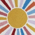 thumbnail image 3 of The Pillow Shoppe Rainbow Sun Hook Multicolor Decorative Pillow, Round 16", 3 of 7