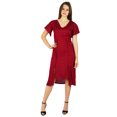 thumbnail image 2 of Bimba Womens Asymmetrical Shift Dress Mid-Calf Summer Rayon Day Dresses, 2 of 5